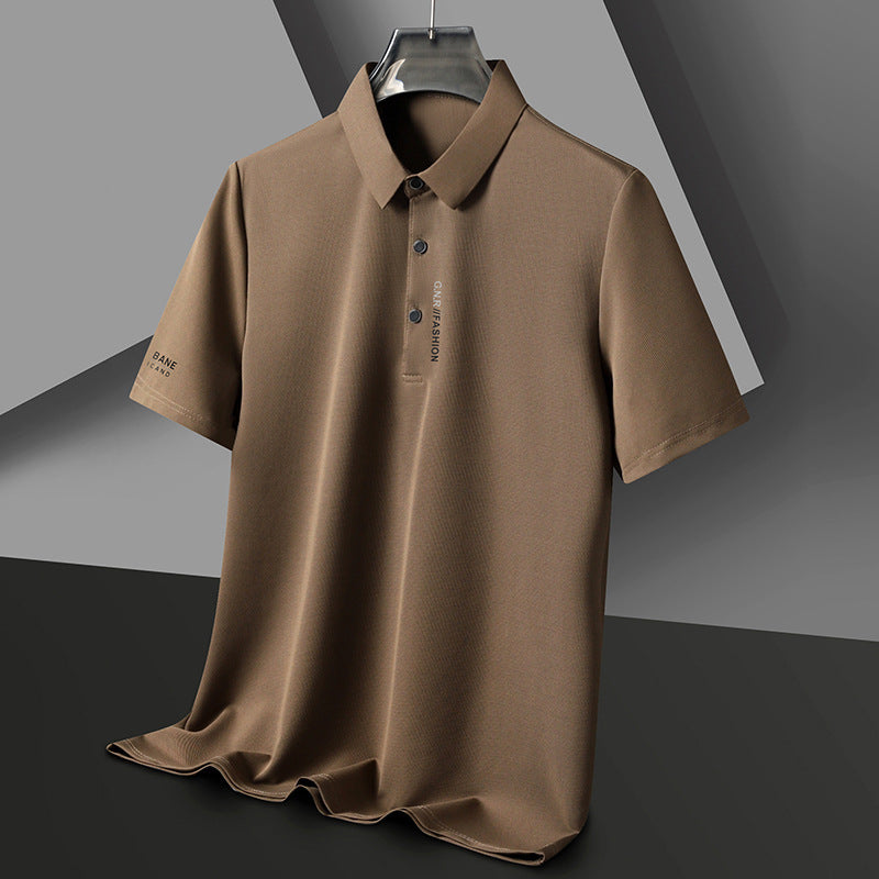 Waffle Short Sleeve Polo Shirt Men's