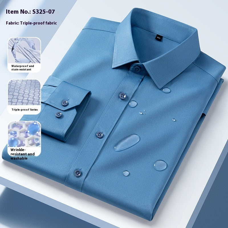 Three-proof Long-sleeved Shirt Men's Clothing