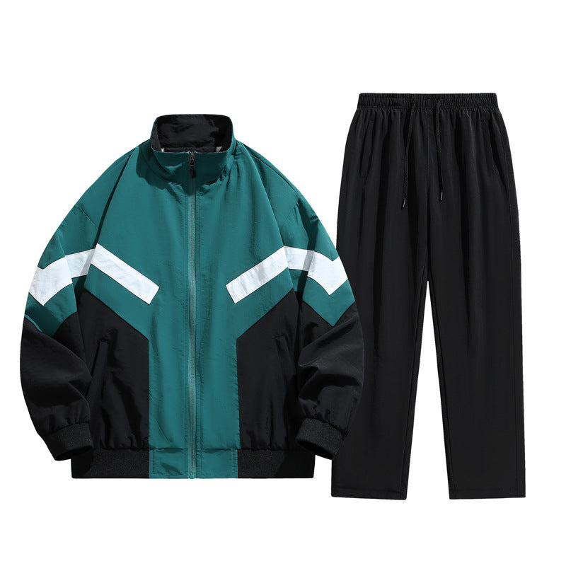 Suit Boys Sports Stand Collar Stitching Teenagers