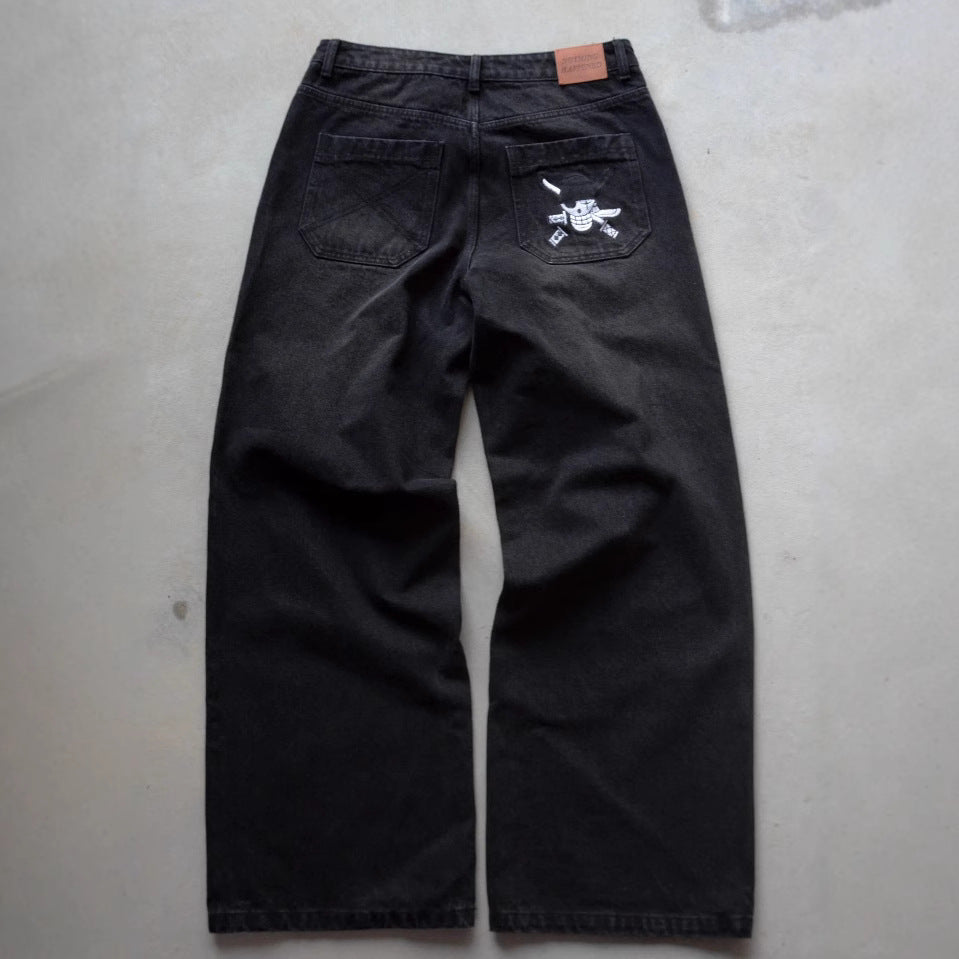 Retro Loose Fried Street Wide-leg Pants Fashionable Trousers Fashion Brand