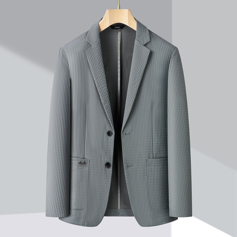 Young And Middle-aged Seamless Lightweight Breathable Casual Suit Top