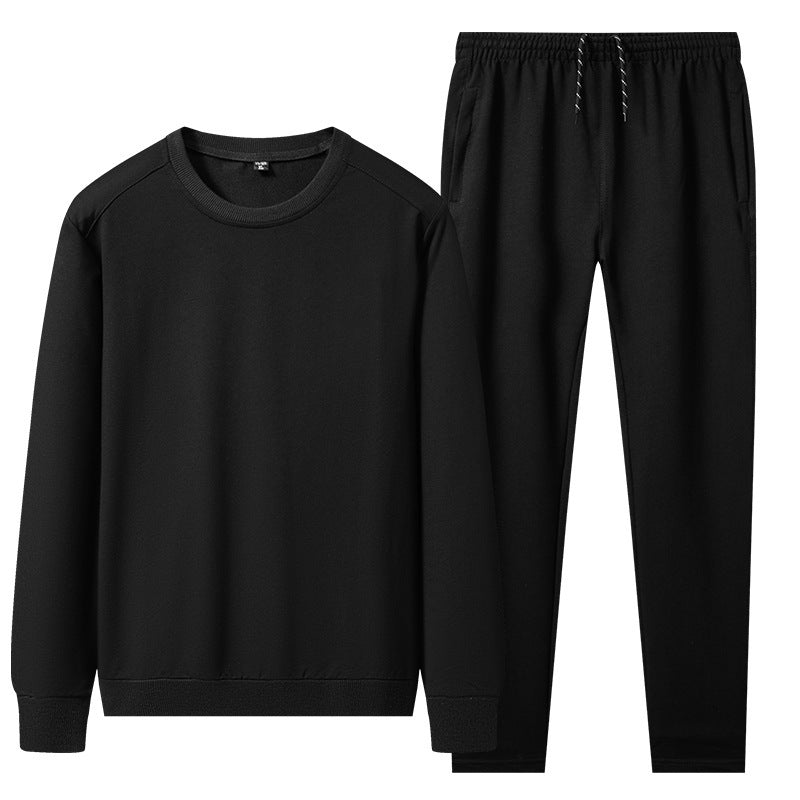 Spring Men's Casual Sports Suit Round Neck Sweatshirt And Sweatpants Sportswear