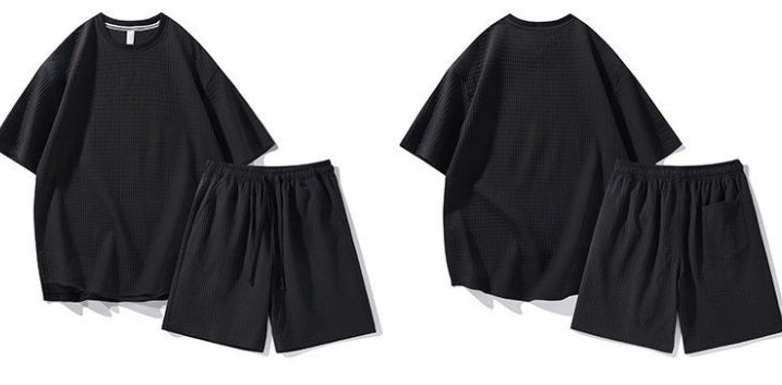 Pair With A Two Piece Set Of Loose Casual Sports Short Sleeved Shorts