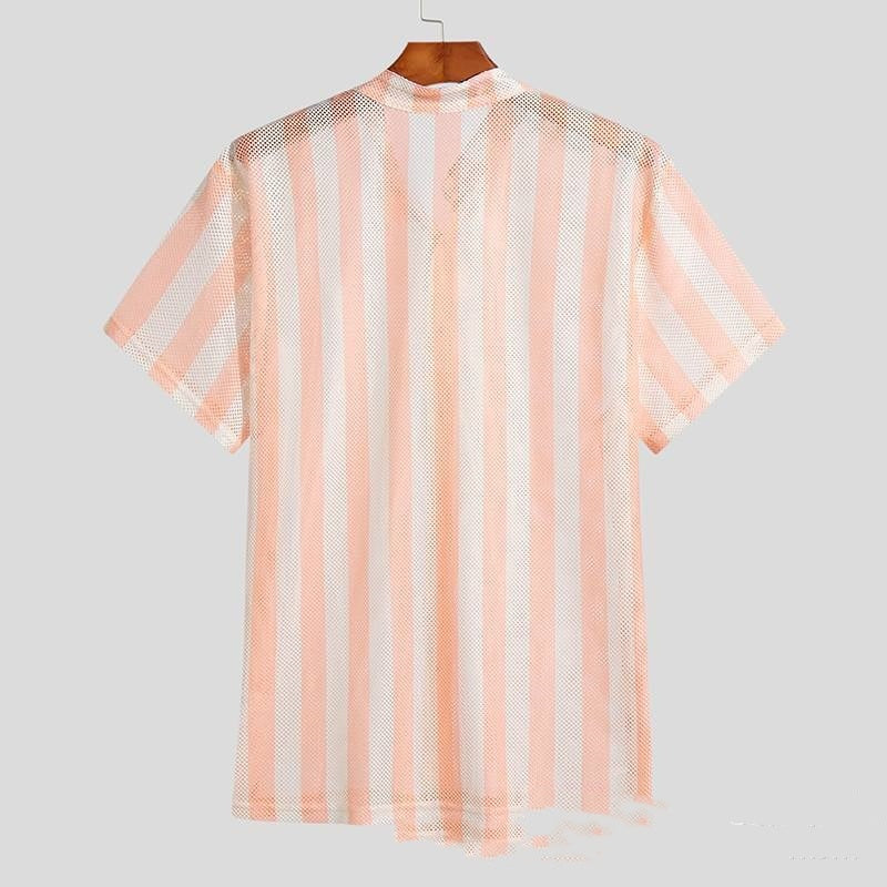 Summer Waffle Cool Men's Shirt Hole