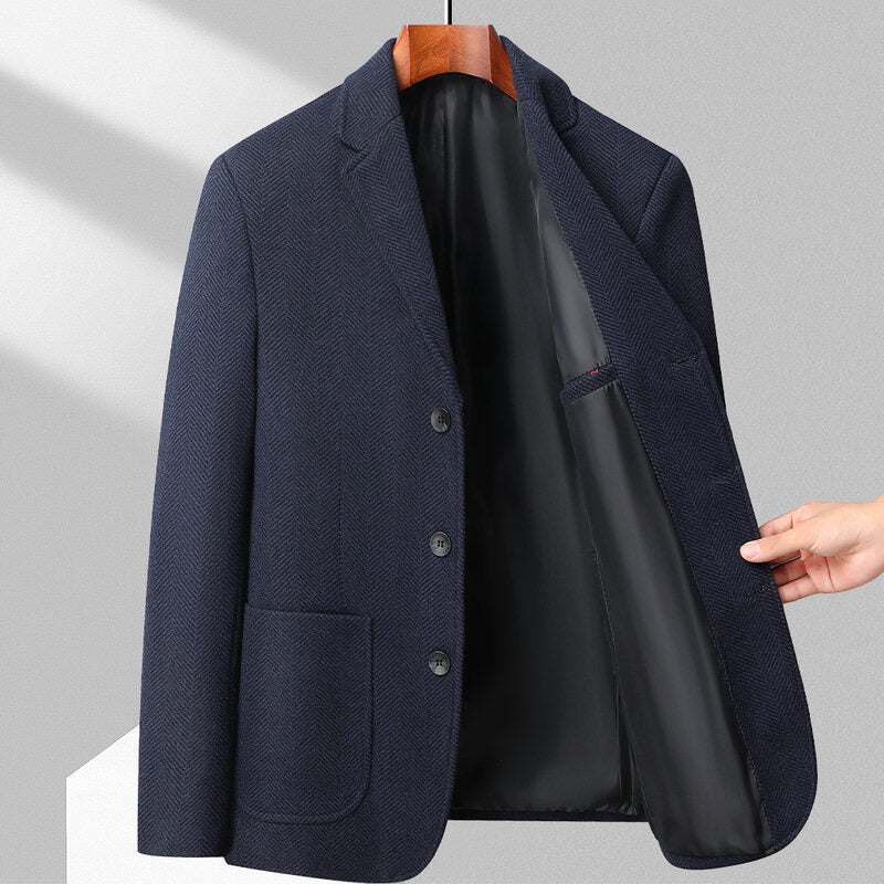 Spring And Autumn Men's New Suit Woolen Coat