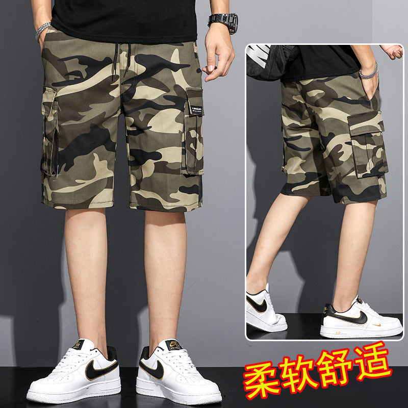 Summer Camouflage 5-point Workwear Shorts Men