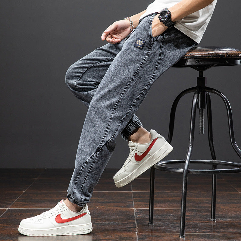 Spring New Men's Loose Cargo Casual Jeans