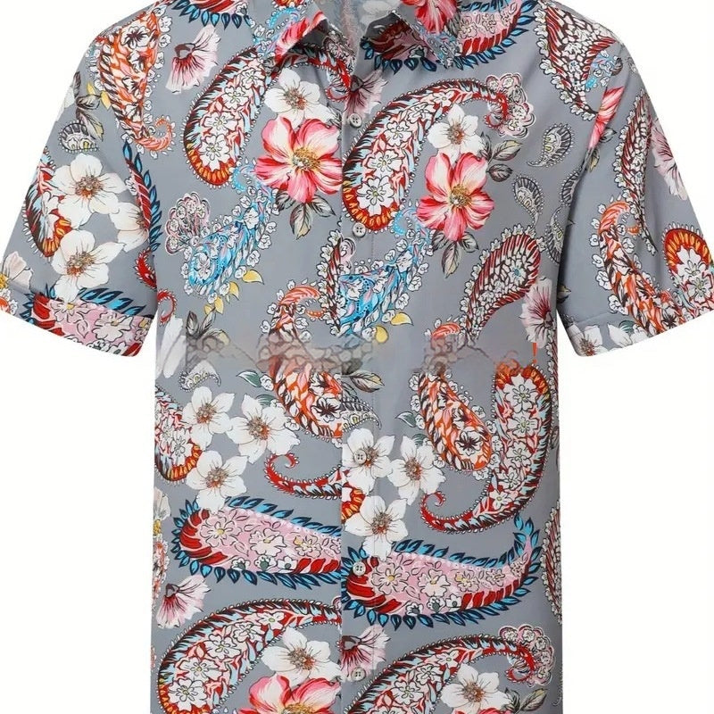 Men's Cardigan Plus Size Short Sleeve