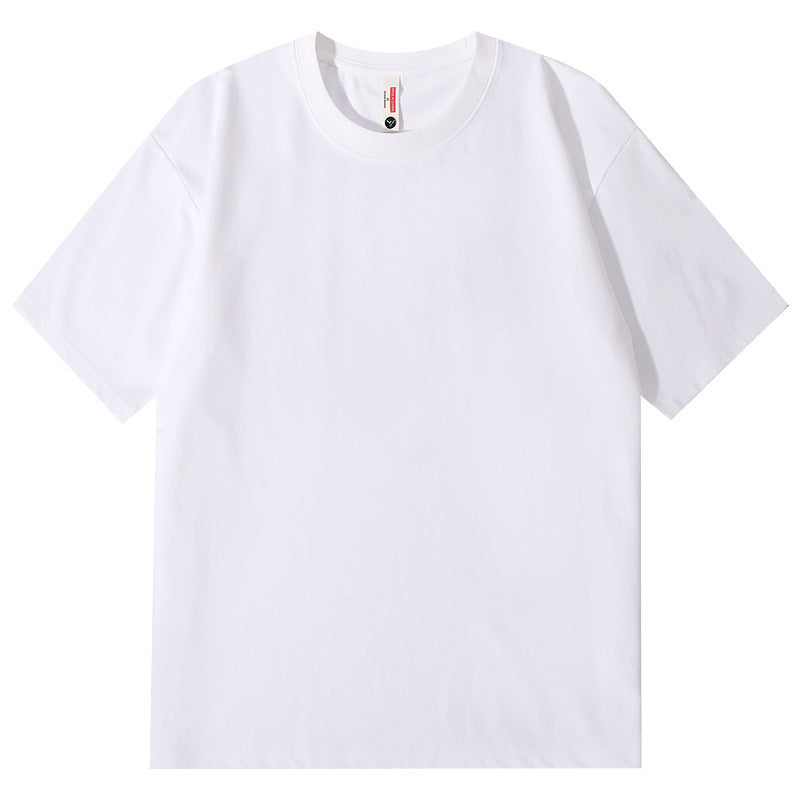 Ice Feeling Sorona Brushed T-shirt 220g American Round Neck Drop Shoulder