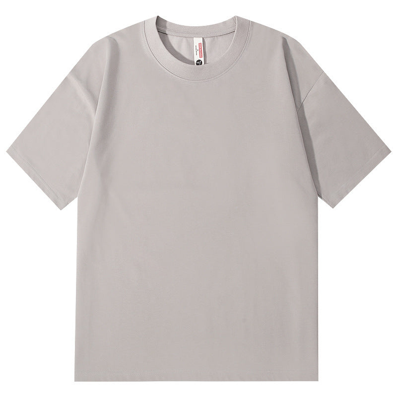 Ice Feeling Sorona Brushed T-shirt 220g American Round Neck Drop Shoulder