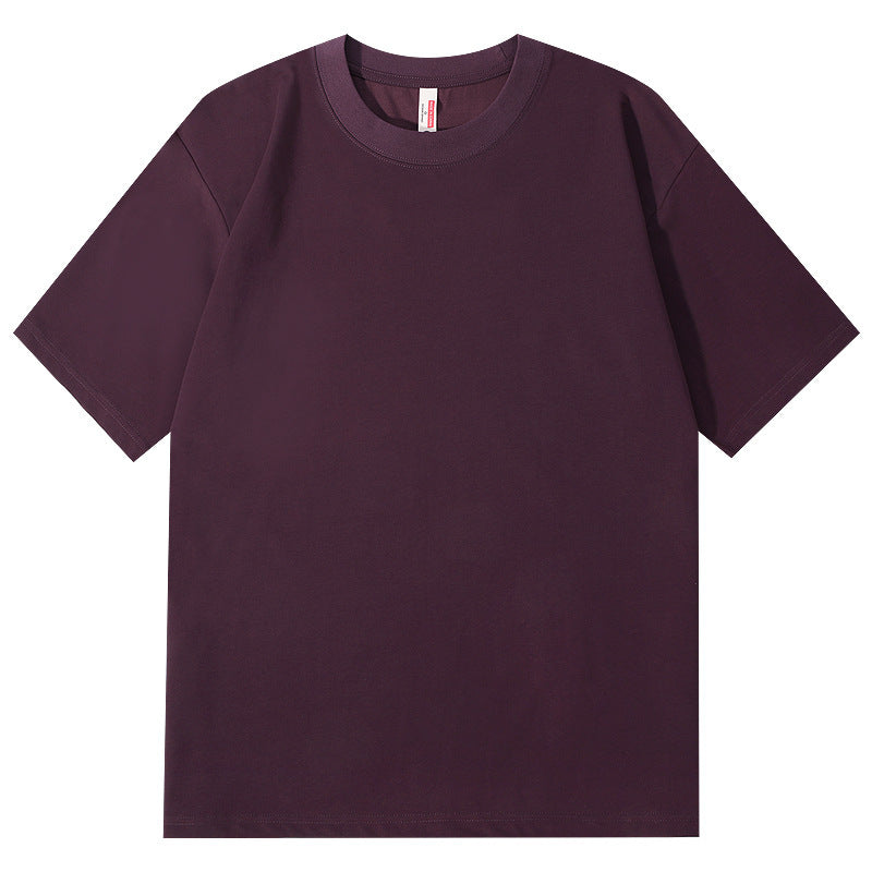 Ice Feeling Sorona Brushed T-shirt 220g American Round Neck Drop Shoulder