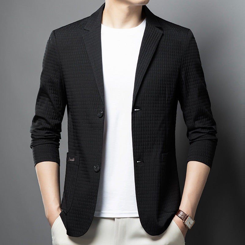 Young And Middle-aged Seamless Lightweight Breathable Casual Suit Top