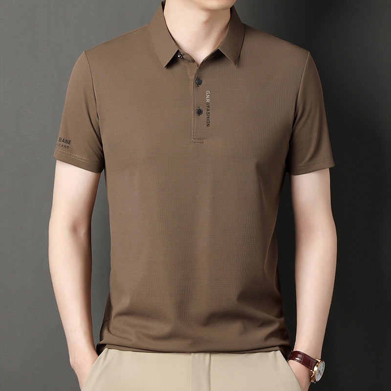 Waffle Short Sleeve Polo Shirt Men's