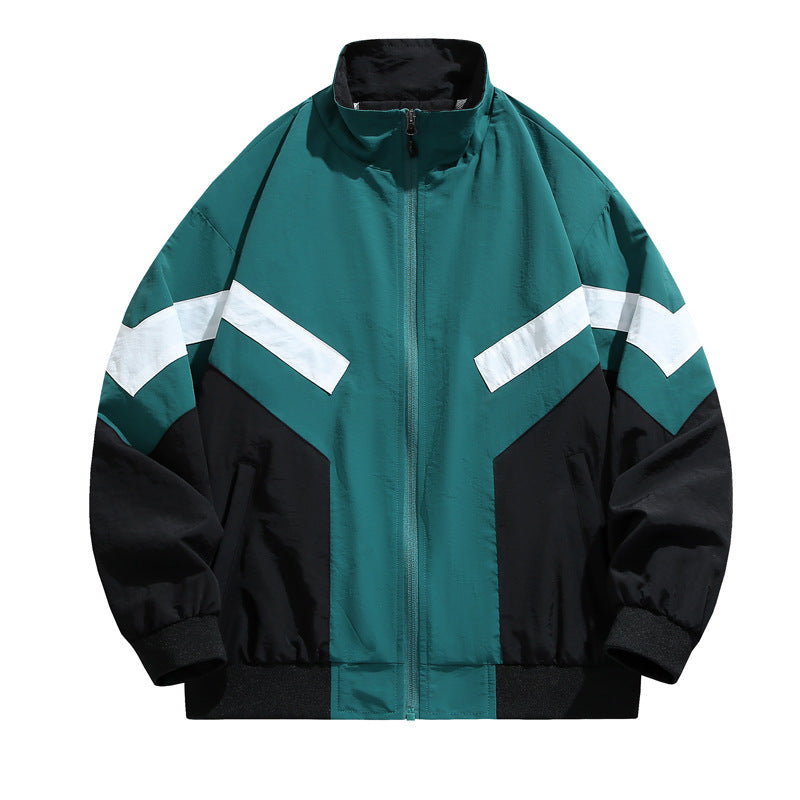 Suit Boys Sports Stand Collar Stitching Teenagers