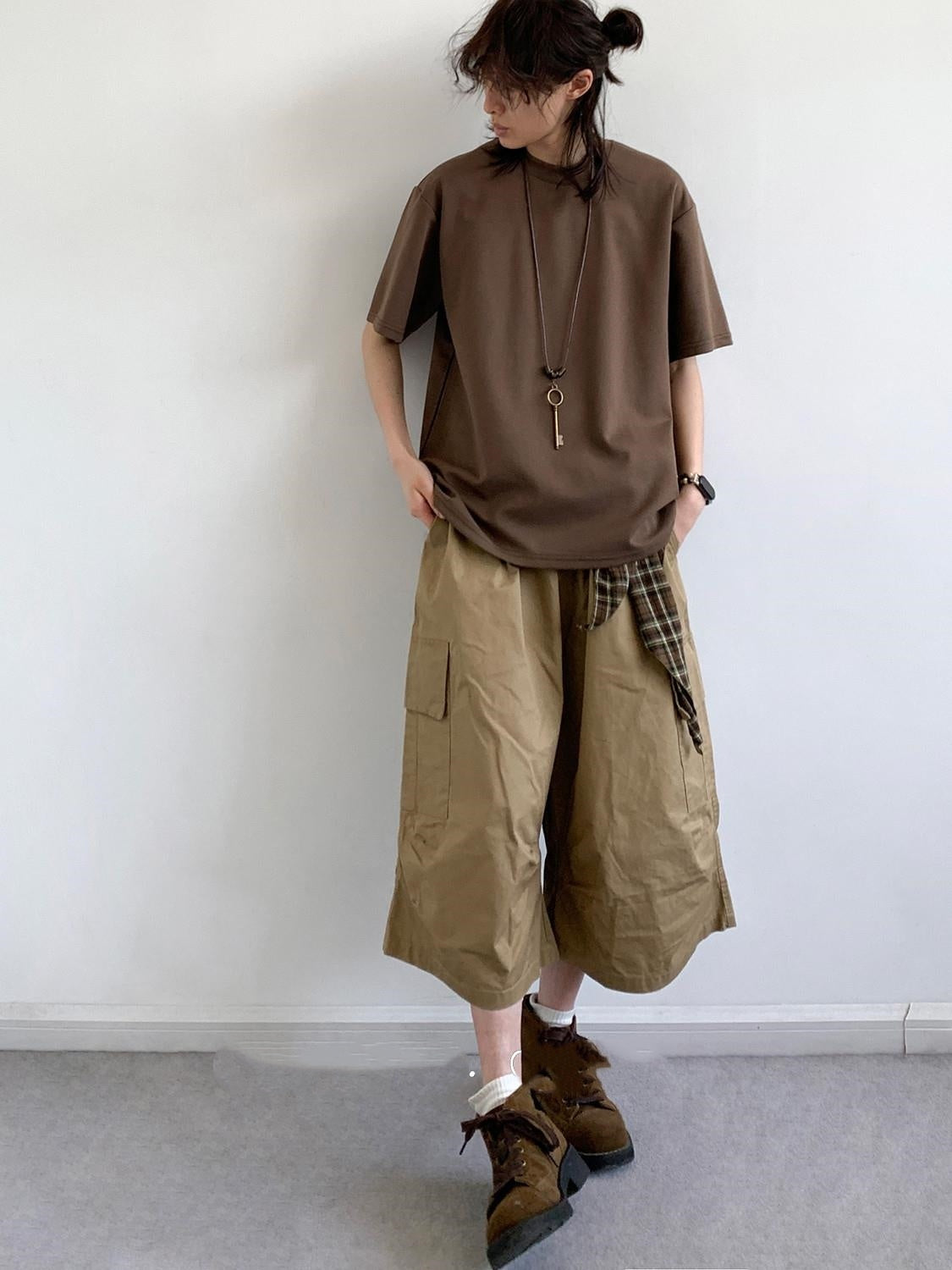 Short-sleeved T-shirt Men's Crew Neck Inner T-shirt