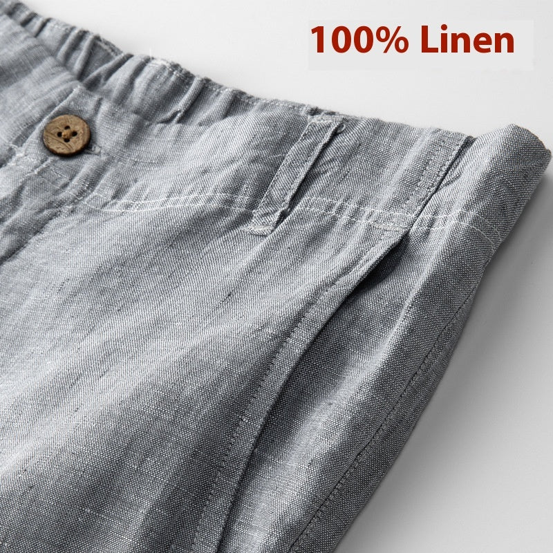 Spring And Summer Linen Men's Pants Thin Casual