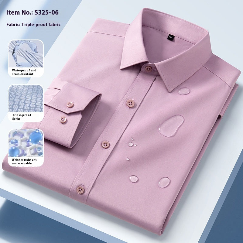 Three-proof Long-sleeved Shirt Men's Clothing
