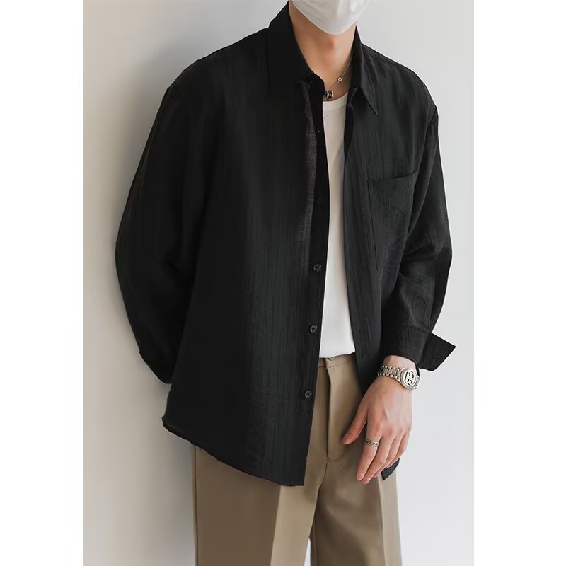 Thin Long Sleeves Shirt Sun Protection Top Breathable And Loose