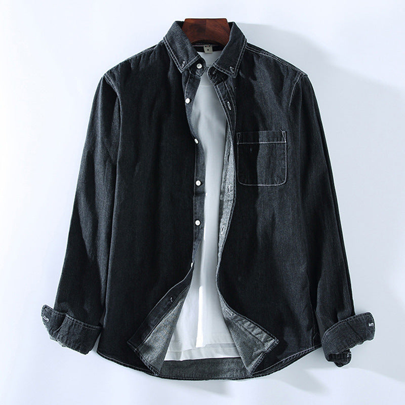 Retro Casual Long Sleeved Shirt With Loose Fit