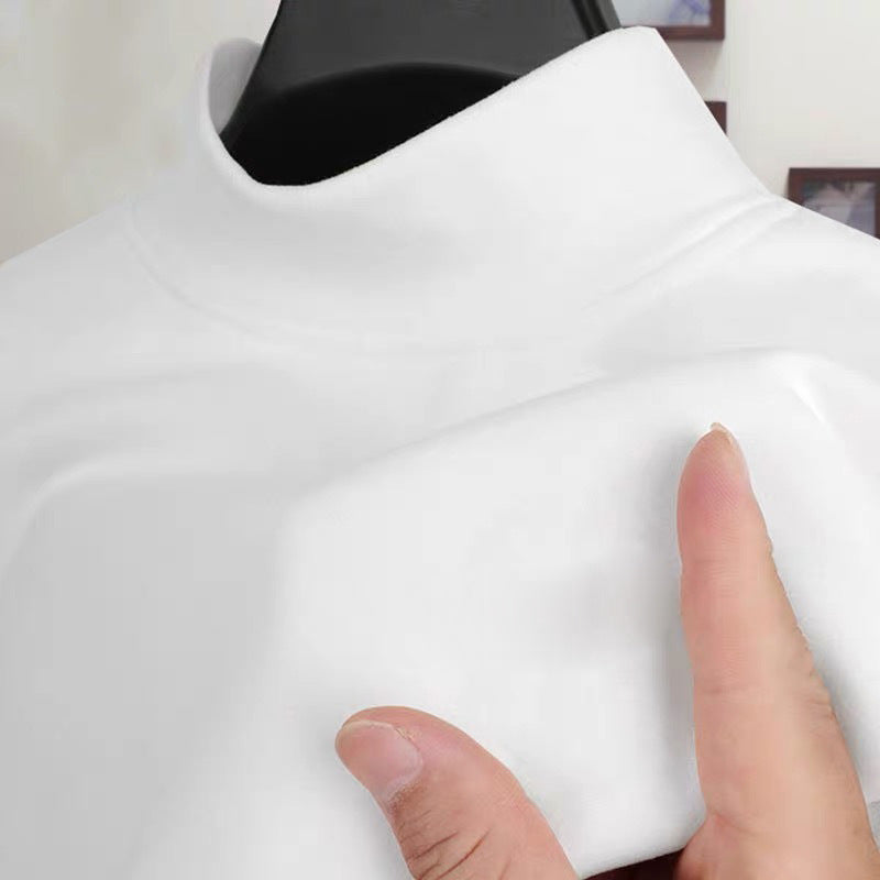 Shirt Men's Wine Red Long Sleeve Slim Fit Business