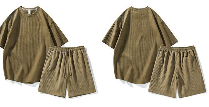 Pair With A Two Piece Set Of Loose Casual Sports Short Sleeved Shorts