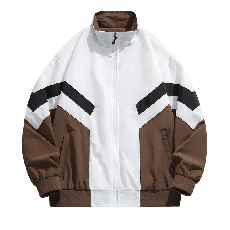 Suit Boys Sports Stand Collar Stitching Teenagers