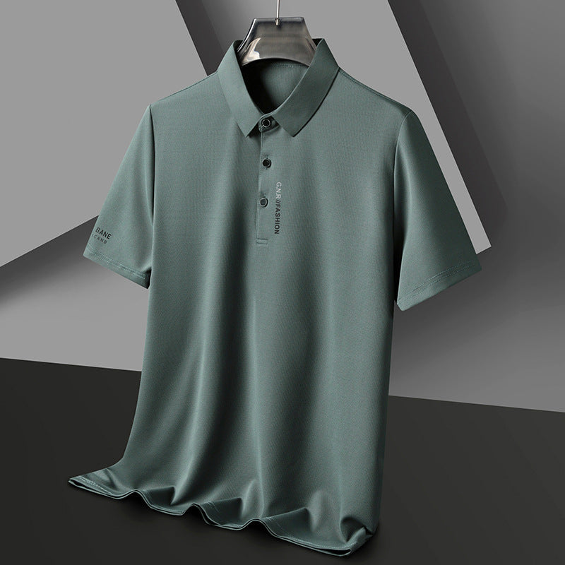 Waffle Short Sleeve Polo Shirt Men's