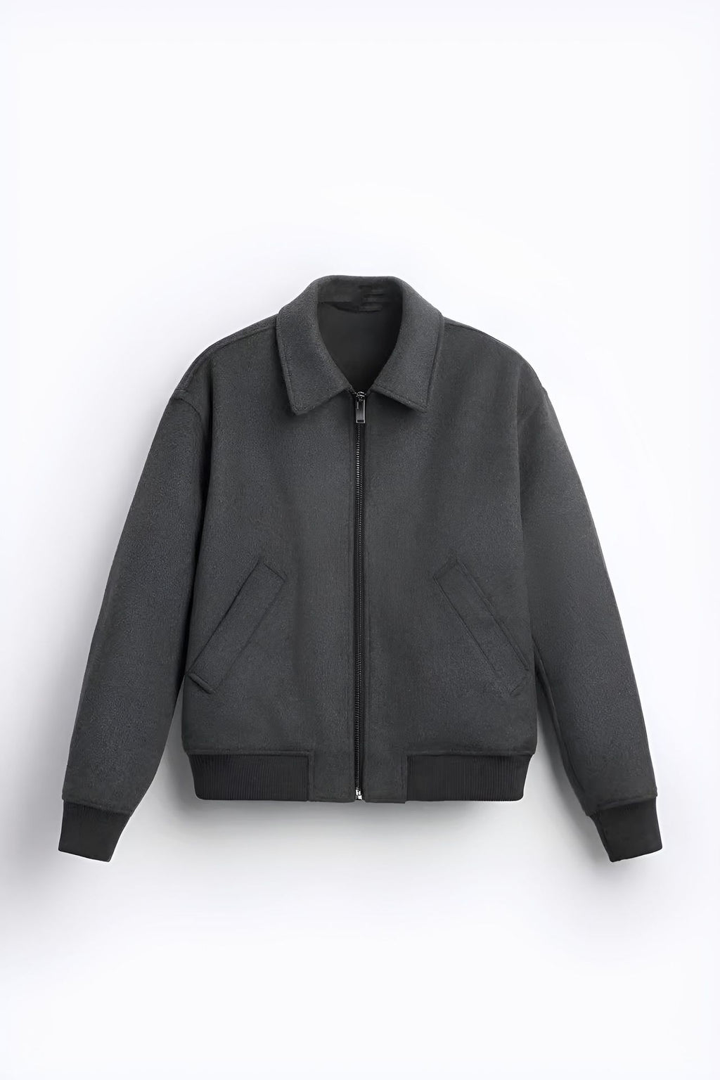 Wear Polo Collar Woolen Coat British Jacket Cardigan