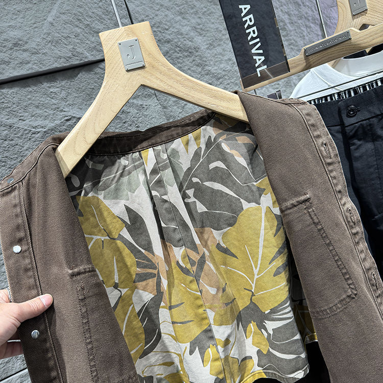 Washed Cotton Men's Workwear Loose Jacket Coat