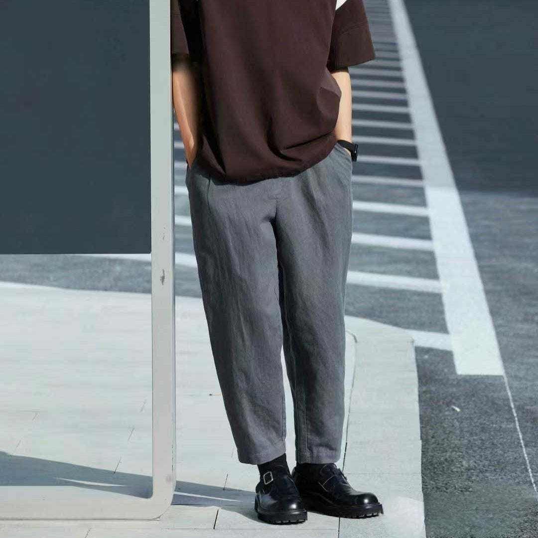 Summer Thin Casual Men's Loose Straight Pants