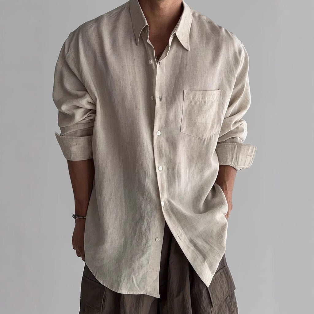 Pocket Design Work Clothes Shirt Coat