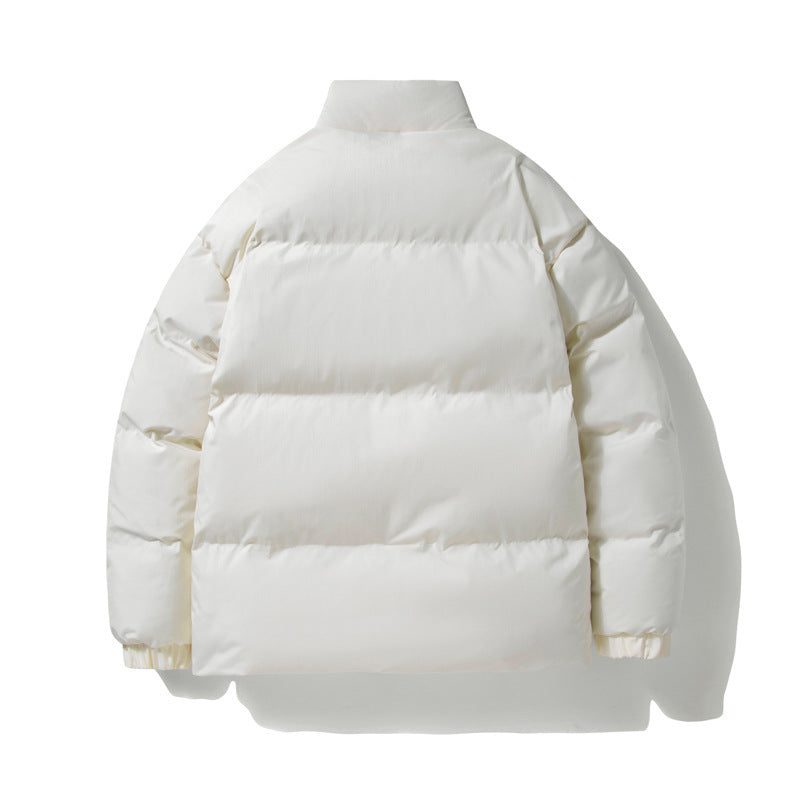 Lambswool Lining Stand-up Collar Cotton-padded Clothes