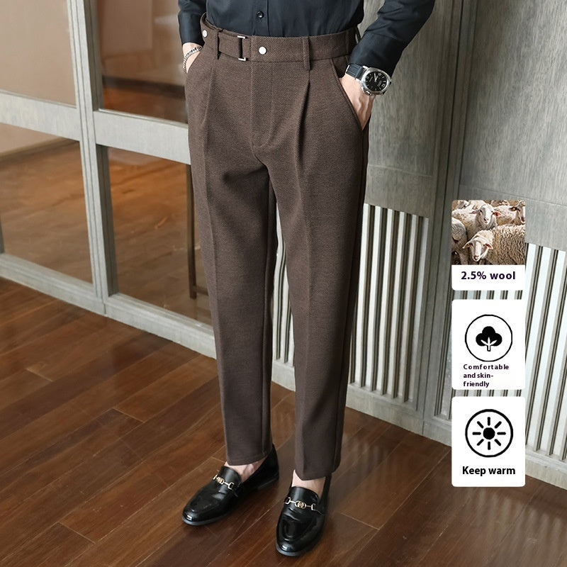 Suit Pants New Men's Thickened Casual Suit Pants