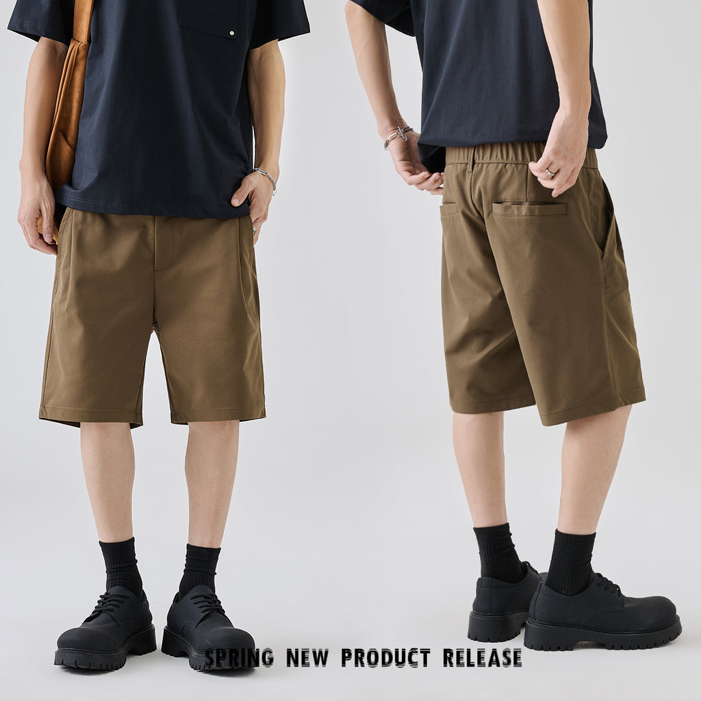 Summer Outdoor Wear Simple Straight Five Points Business Casual Trousers