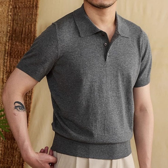 Summer Thin Men's Slim Casual Polo Shirt