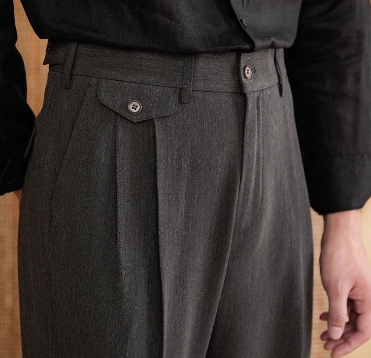 Italian Gentry High Waist Straight Pants