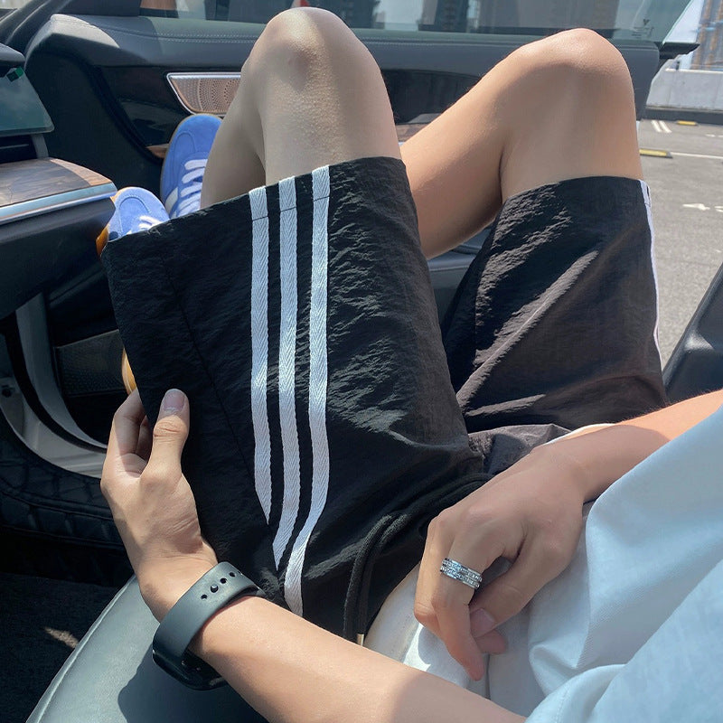 Striped Quick-drying Shorts Men's Summer Beauty Style