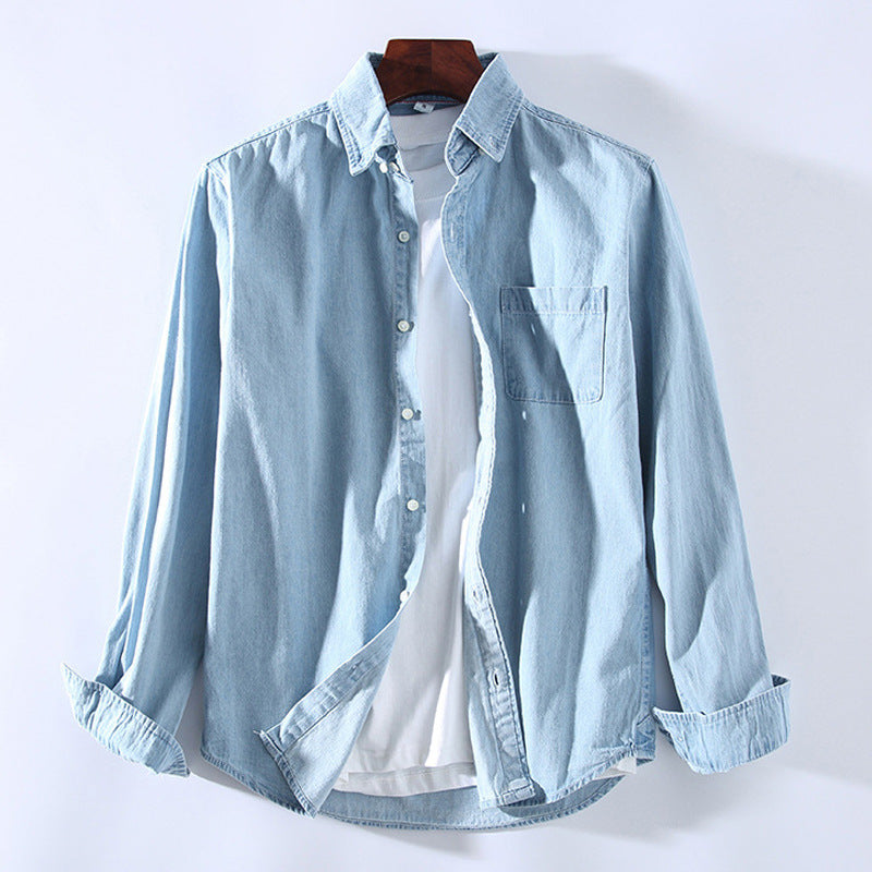 Retro Casual Long Sleeved Shirt With Loose Fit