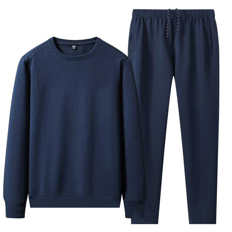 Spring Men's Casual Sports Suit Round Neck Sweatshirt And Sweatpants Sportswear