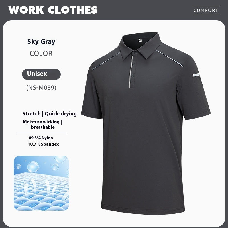 Light Luxury Polo Shirt Quick-drying Breathable Short Sleeved T-shirt