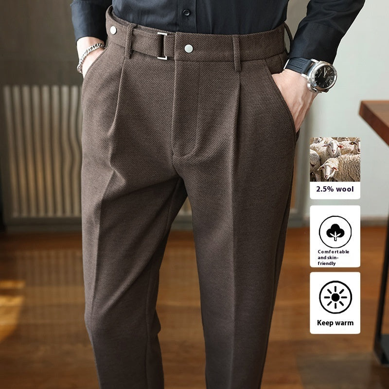 Suit Pants New Men's Thickened Casual Suit Pants