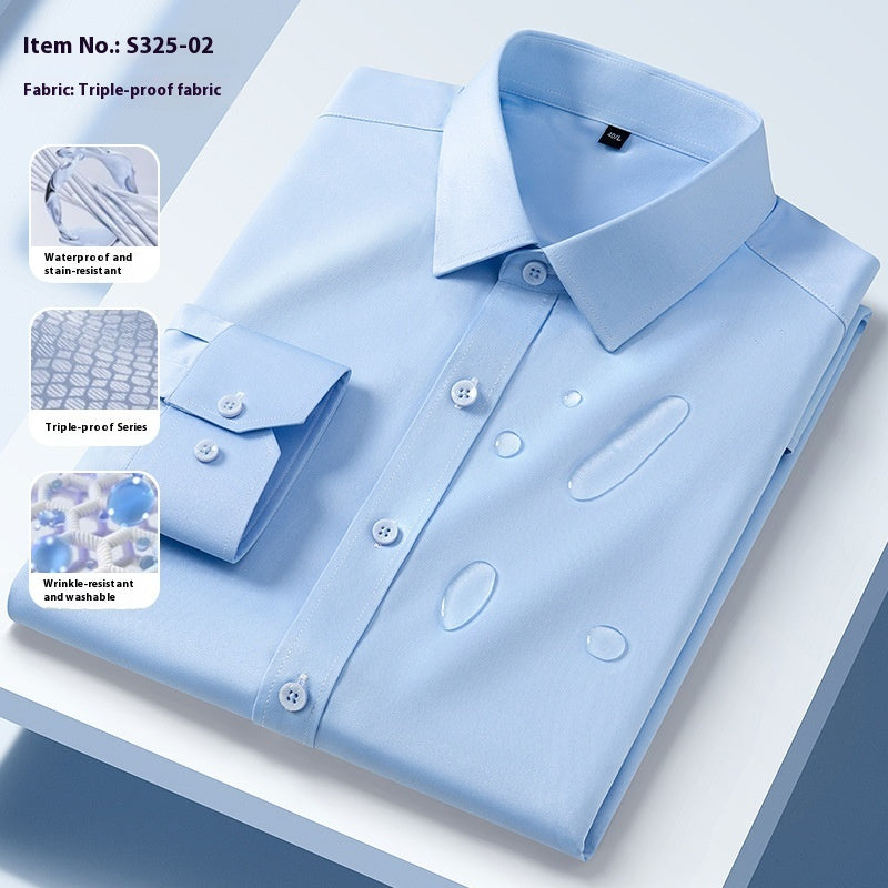 Three-proof Long-sleeved Shirt Men's Clothing