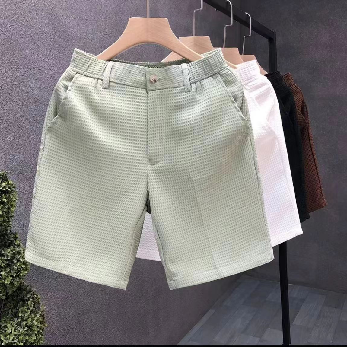 Summer New Thin Cropped Pants Fashion Outwear Slim Fit All-matching