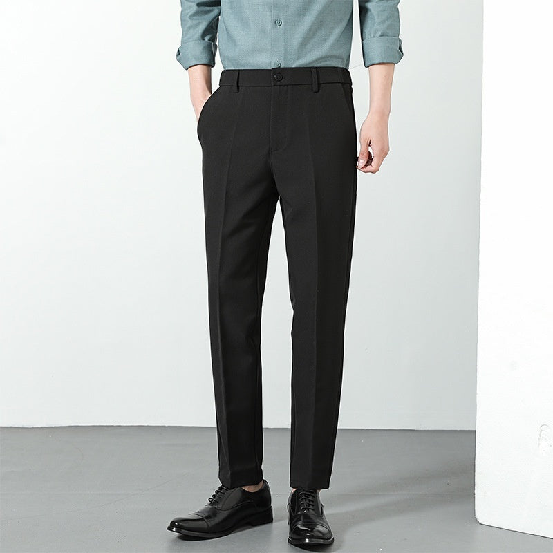 New Suit Pants Men's Ninth Casual Straight Pants