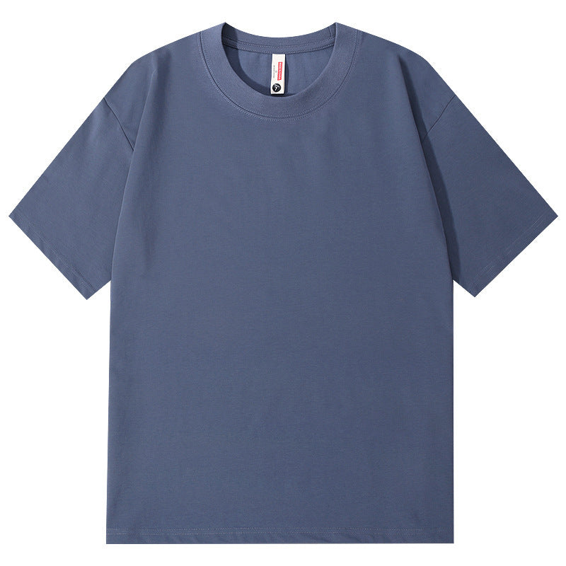Ice Feeling Sorona Brushed T-shirt 220g American Round Neck Drop Shoulder
