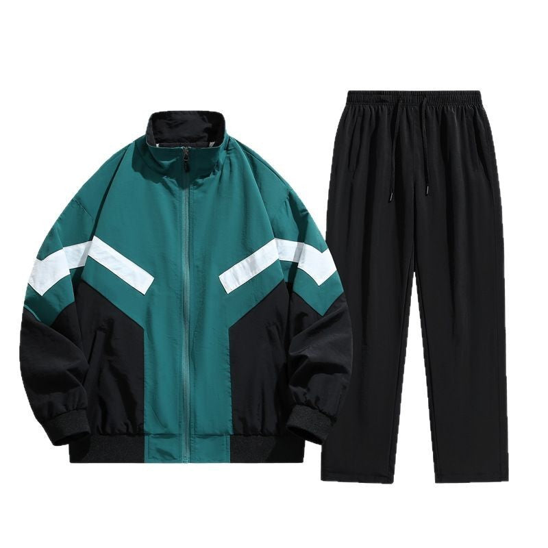 Suit Boys Sports Stand Collar Stitching Teenagers