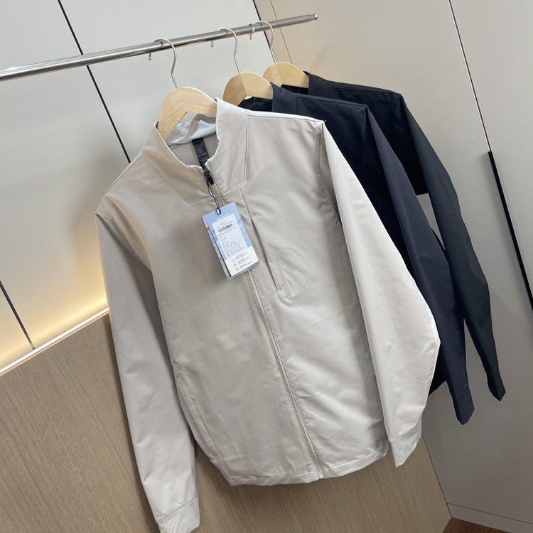 Stand Collar Sports Casual Jacket Coat For Men