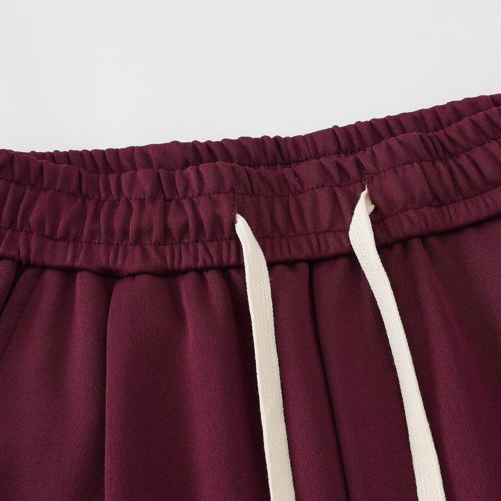 Retro Loose And Simple Color Collision Design Casual Trousers