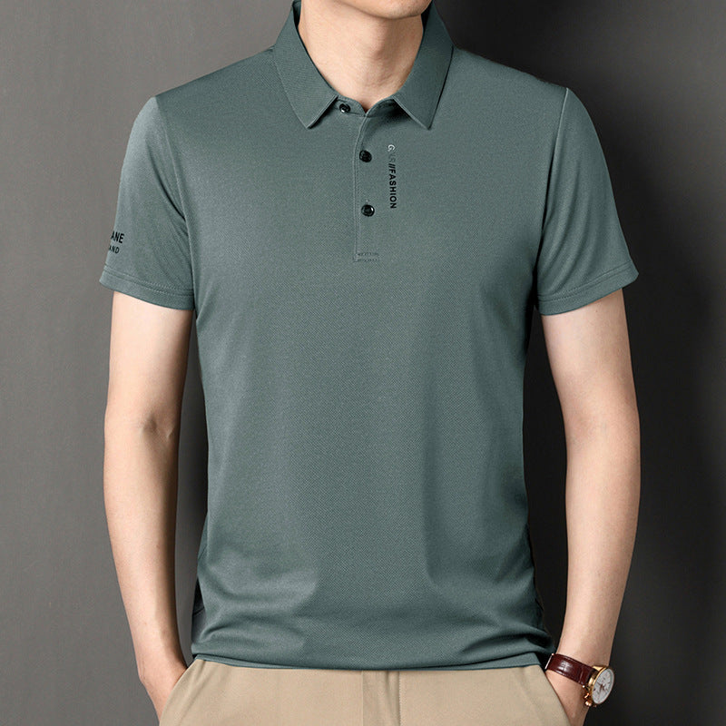 Summer New Middle-aged Men's Casual All-matching Half Sleeve T-shirt