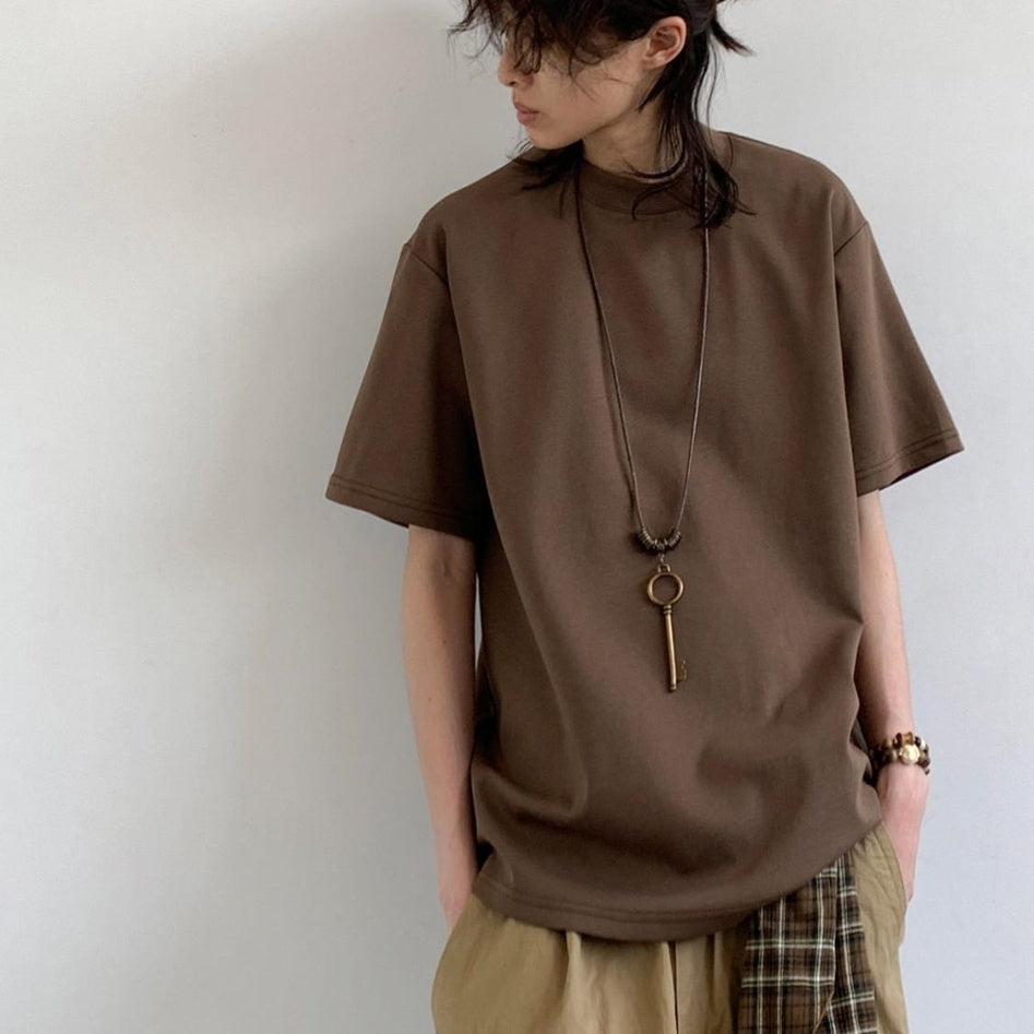 Short-sleeved T-shirt Men's Crew Neck Inner T-shirt